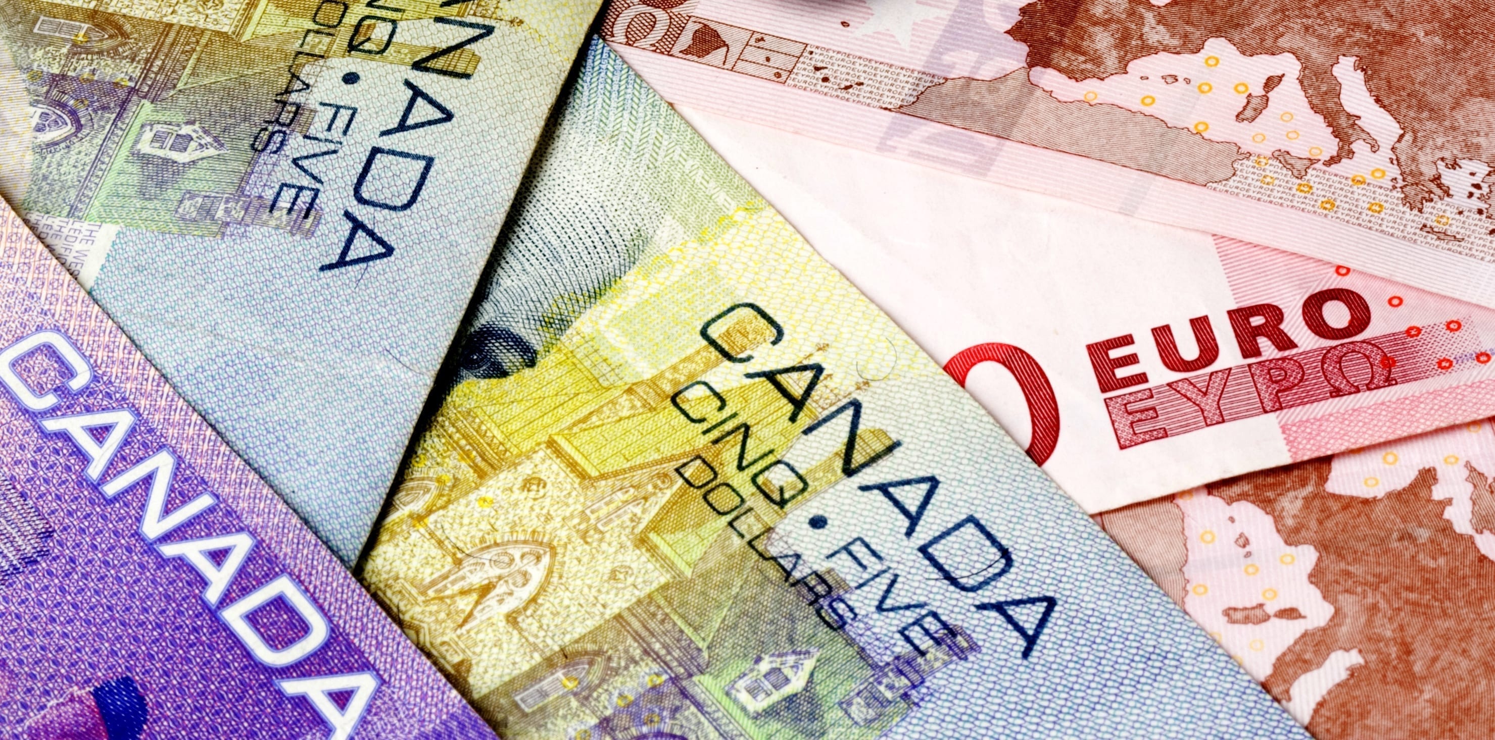 Canal ascendant sur la paire euro / dollar canadien ...