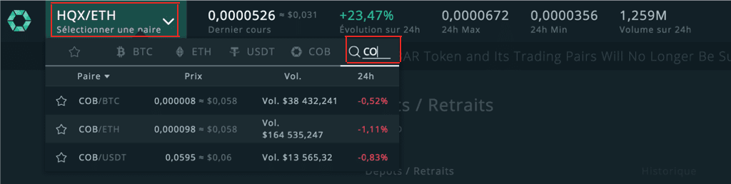 cobinhood paires trading cobinhood paires trading