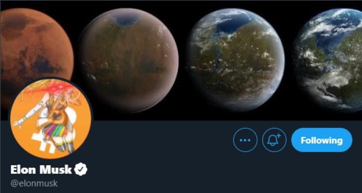 Elon Musk Twitter Avatar 5 Juin 2021