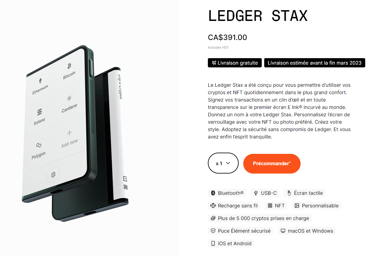 ledger stax commander ledger stax commander