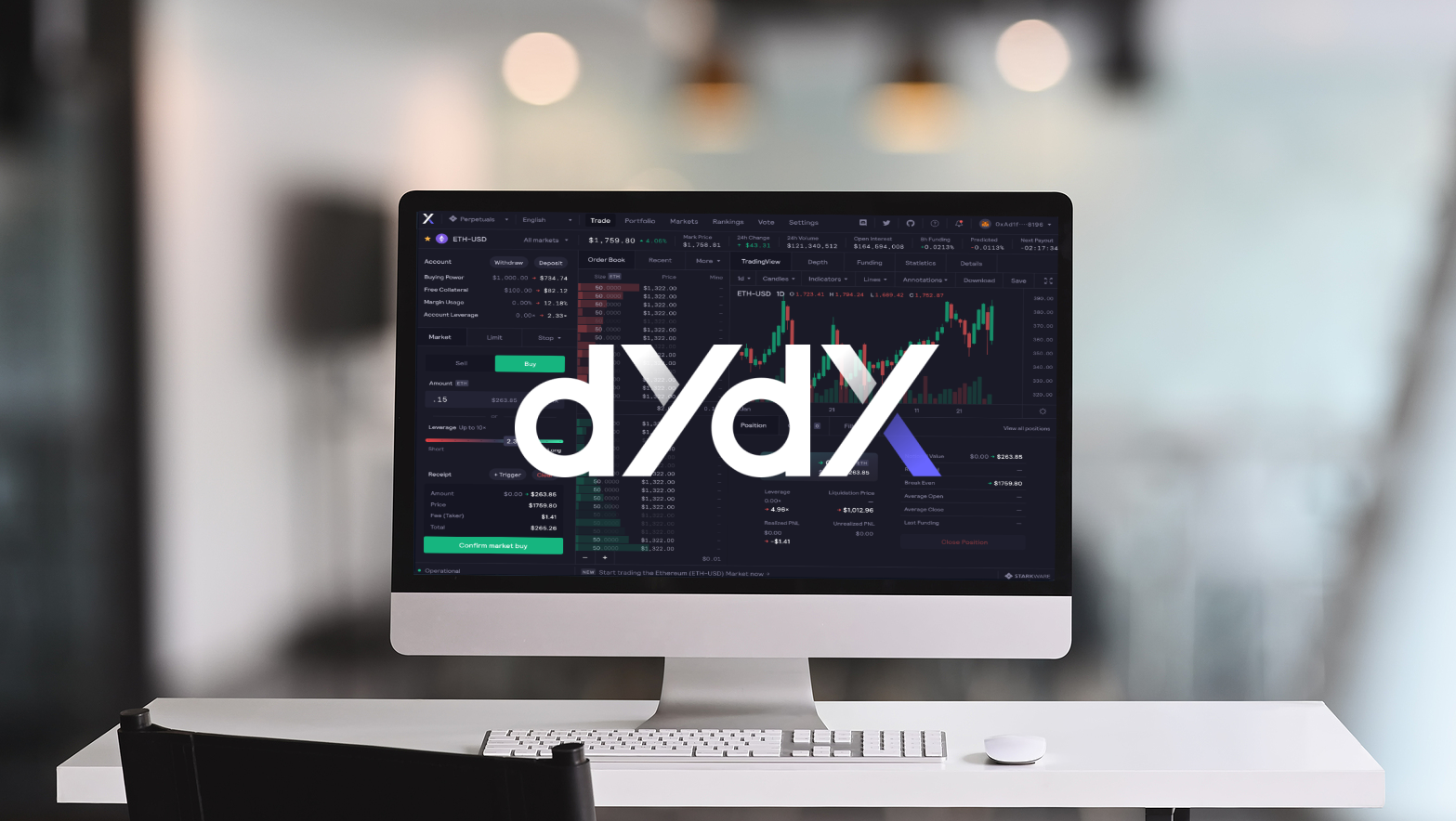 dydx échange décentralisé crypto